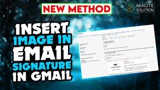 How to insert image in email signature in gmail 2024