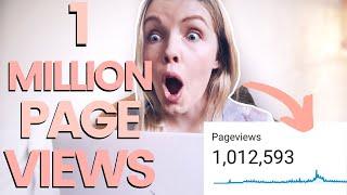 HOW I GOT 1 MILLION PAGE VIEWS MY FIRST YEAR BLOGGING: Get Blog Traffic From Pinterest in 2023