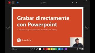 Cómo CREAR DIRECTAMENTE UN VIDEO desde PowerPoint con audio y webcam