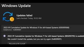 Fix Windows 11 Update Error 0x800f081f