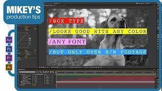 Boxed Text for Motion Graphics After Effects Tutorial