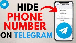 How to Hide Phone Number on Telegram - Make Telegram Number Private