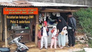 sarapan pagi gorengan dan lontong enak dan murah,keluarga sederhana DWF#1video