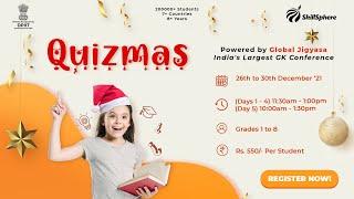 QuizMas 2021 | India's Largest GK Conference | Level 3 | Grades 6 to 8