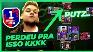 ENFRENTEI O PlayVícioBR  na EFOOTBALL LEAGUE COM TIME DE GP KKK