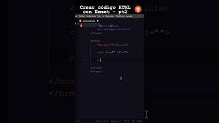 Crear código HTML con Emmet - pt2