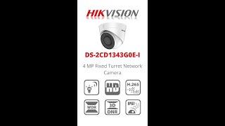 Hikvision Dome IP Camera DS-2CD1343G0E-I 4 MP Fixed Turret Network Security CCTV Camera #shorts