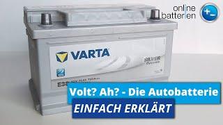 Kenngrößen einer Autobatterie | Erklärung | Volt, Kapazität & Co