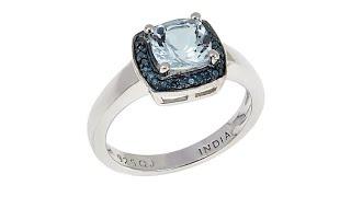 Colleen Lopez CushionCut Gem and Diamond Sterling Silver...