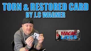 Torn & Restored Card by J.C Wagner | Repairing Matt's Torn Signature