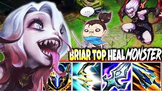Briar Top Lane with this Ultra Heal Build is a SEASON 14 MONSTER  YASUO  | LoL Briar s14 Gameplay