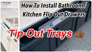 How To Install Tip-Out Trays | REV•A•SHELF | Extra Cabinet Storage | Flip Out Drawer