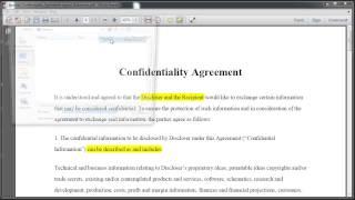 Highlighting Text In Adobe Reader X