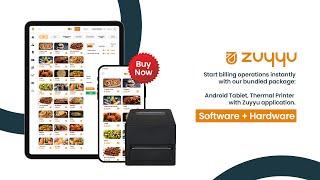 Buy POS Hardware Bundle | Software + Tablet + Thermal Printer | Simplify Billing - ZUYYU