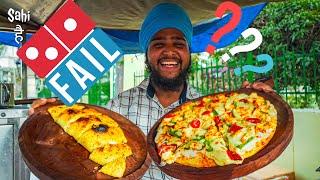 Sardarji ka GIANT Branded Pizza | Street Food India | BIG BRANDS FAIL?