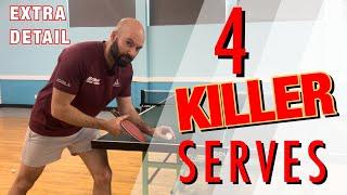 4 Killer Serves (Detailed Tutorial)