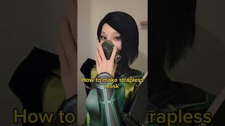 How to make strapless mask! #Cosplay #tutorial #mask #Valorant #Viper #cosplaytips #cosplayer