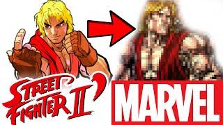 Drawing STREET FIGHTER II in a MARVEL STYLE???