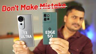 vivo T3 Ultra vs Moto edge 50 Full Comparison & Camera Test | Best 5G Phones Under 30000 