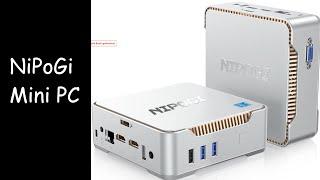 NiPoGi Mini PC, 8GB RAM DDR4 256GB M 2 Deutsch   German