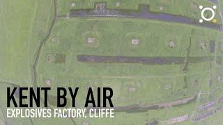 Flyover of the derelict explosives factory in Cliffe, Medway, Kent