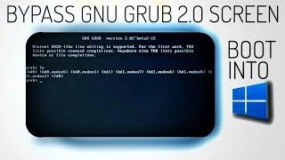 Stuck in GNU Grub 2.0 Screen? Try this!