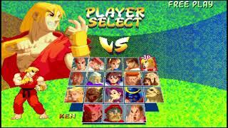 Street Fighter Alpha 2(Arcade)-Ken Playthrough