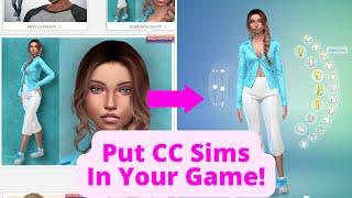 SIMS 4 HOW TO: Install a CC Sim With Required Objects!