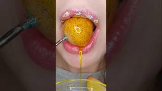 ASMR Satisfying Eating Honey Dipped Cake #asmr #honey #satisfyingsounds