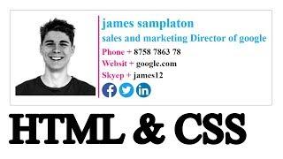 Email signature html and css