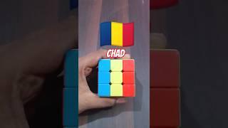  Chad Flag Making On Rubik's Cube #shorts