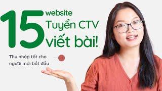 15 website tuyển cộng tác viên viết bài thu nhập tốt dành cho newbie