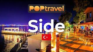SIDE, Turkey  - Night Tour - 4K 60fps (UHD)