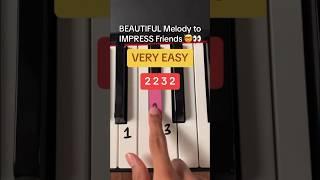 Learn This EASY But BEAUTIFUL Song In SECONDS..  #piano #pianotutorial