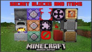 Minecraft Bedrock - Secret Blocks & Items (Mobile/Xbox/PS4/Windows 10/Switch)