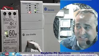 How upgrade firmware on an AB PLC Compact Logix L33ER  using the USB port