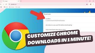 Change the Default Download Location in Chrome in 1 MINUTE!