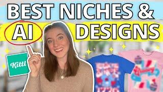 MONEYMAKING PRINT ON DEMAND NICHES WITH AI: Full Kittl T-Shirt Design Tutorial for Etsy, Amazon