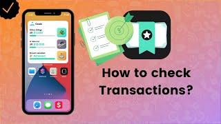 How to check Transaction History on MoneyCoach?