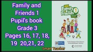 Ағылшын тілі 3-сынып Family and Friends 3 grade Pupil's book Page 16,17,18,19,20,21,22