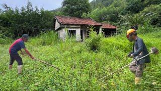 We were Overwhelmed by the Onslaught of Overgrown weeds from the 30 year old Abandoned house.