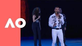 Guy Sebastian performs at the men's final | Australian Open 2019