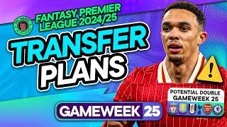 MY FPL DOUBLE GW25 TRANSFER PLANS ️ Assistant Manager Chip??? | Fantasy Premier League Tips 2024/25