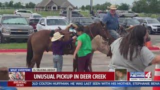 Unusual school pickup in Deer Creek