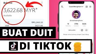 CARA BUAT DUIT DI TIKTOK 2021 SESUAI UNTUK PEMULA TANPA MODAL BUAT DUIT DENGAN TIKTOK