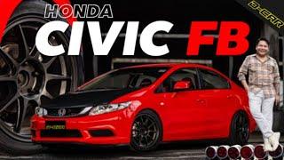 ไอ้แดงมันเป็นนักสู้!!! Honda Civic FB 1.8 ของแต่งเร้าๆ