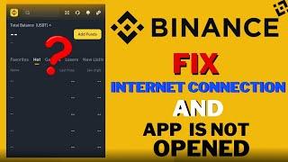 Fix Binance App Network & No Internet Connection Problem solve on Android | Binance