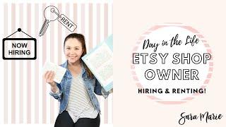 Hiring? Renting? | Day in the Life of an Etsy Sticker Shop Owner | Sara Marie Stickers |