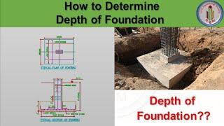 Depth of Foundation | How to determine the depth of foundation  | Minimum depth of Foundation