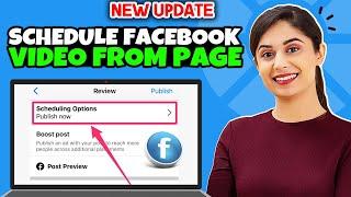 How to Schedule Facebook video from page 2024 | Schedule Post On Facebook Page